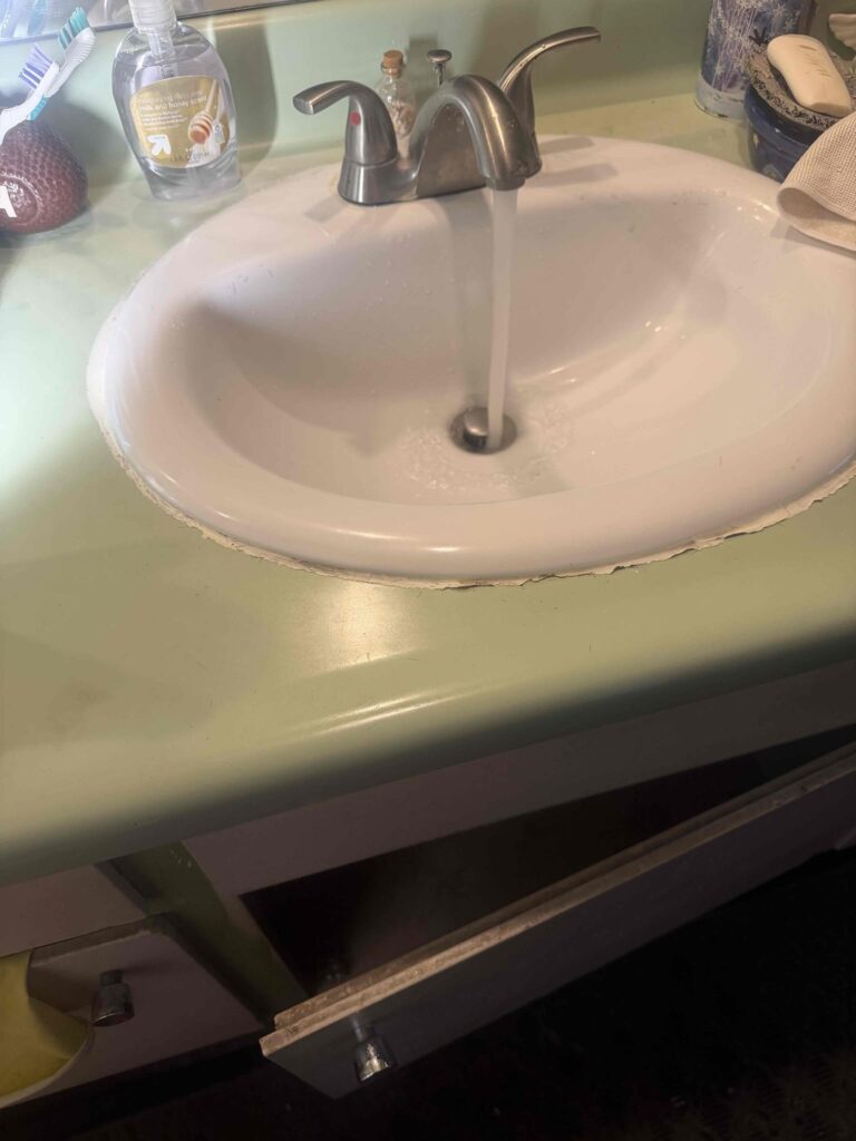 Clogged Drain in Canoga Park — before