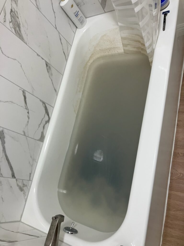 Clogged Drain in Hollywood  — before