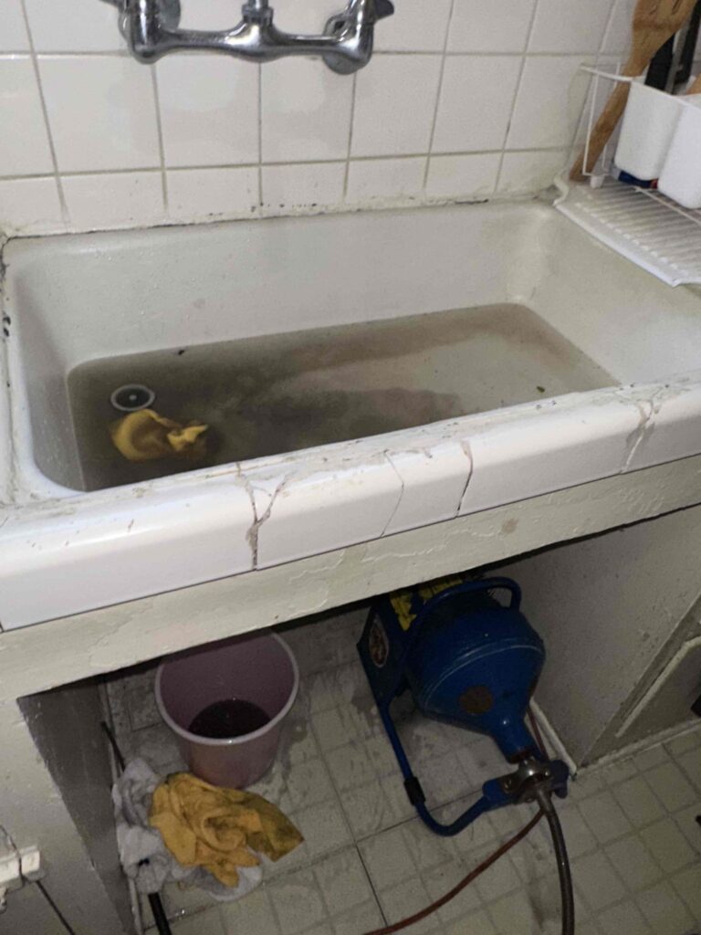 Clogged Drain in Los Angeles — before