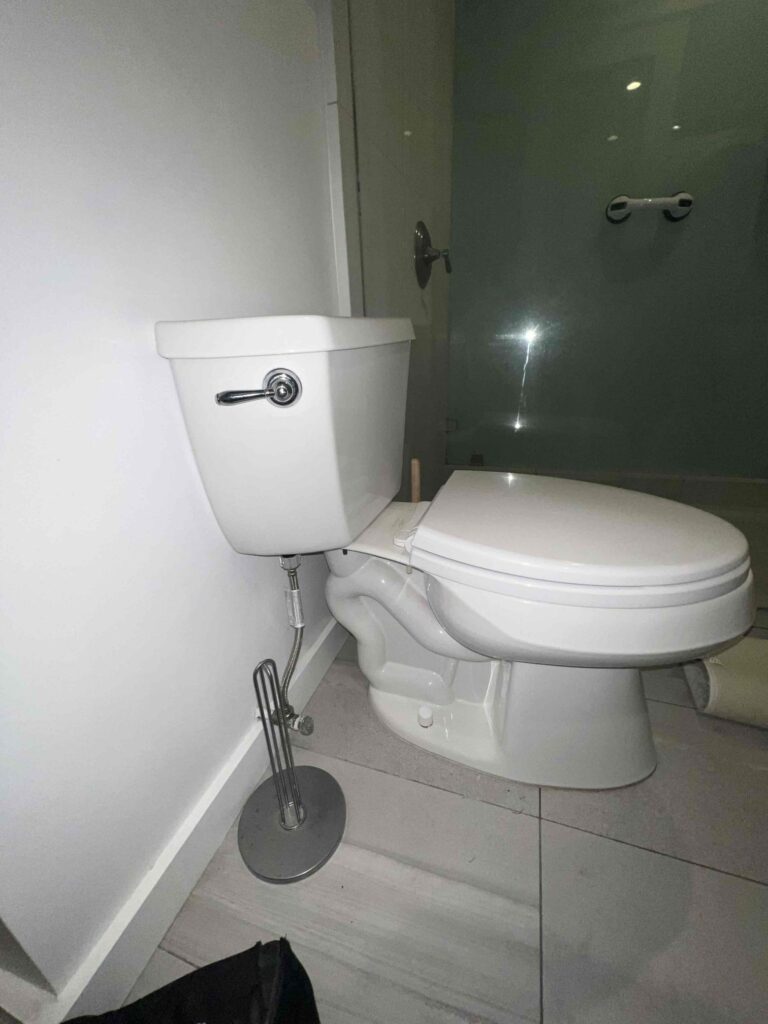 Clogged Toilet in Santa Monica — before
