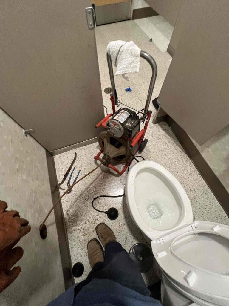 Clogged Toilet in Toluca Lake — detail 3