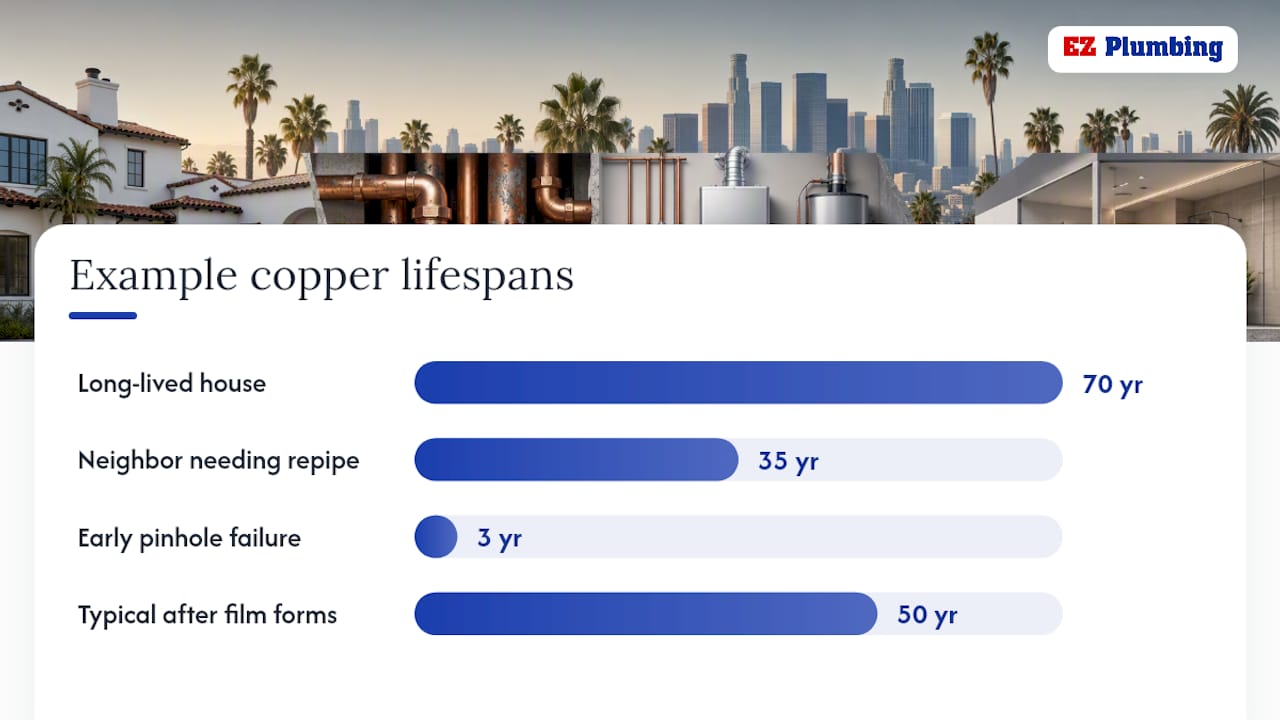 What Factors Actually Shorten or Extend Copper Pipe Life — overview diagram